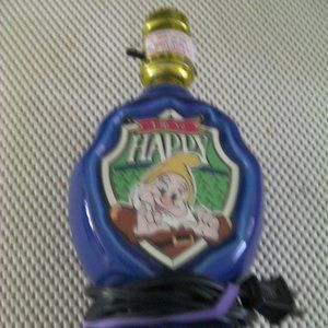 Vintage Disney Dwarf 'Happy' Lamp